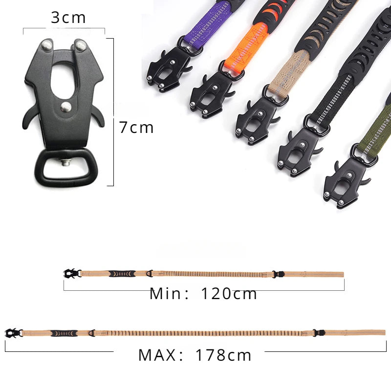 Reflective Shock Absorbing Leash
